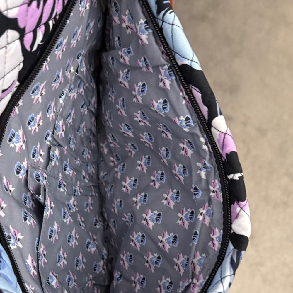 Vera Bradley Black and Pink Floral Laptop Bag - Picture 2 of 3